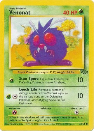 Venonat (63/64) [Jungle Unlimited] | Silver Goblin