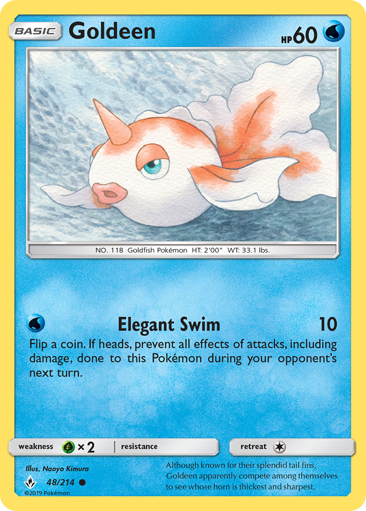 Goldeen (48/214) [Sun & Moon: Unbroken Bonds] | Silver Goblin