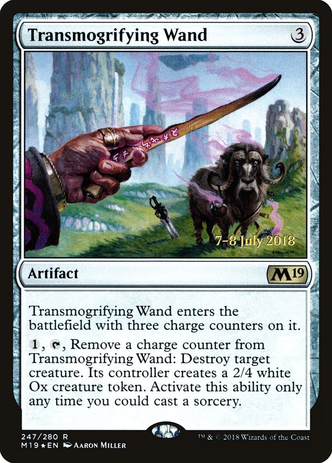 Transmogrifying Wand [Core Set 2019 Prerelease Promos] | Silver Goblin