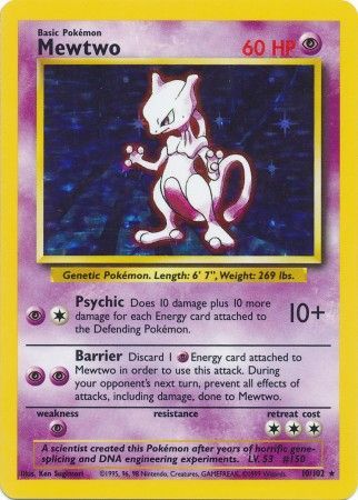 Mewtwo (10/102) [Base Set Unlimited] | Silver Goblin