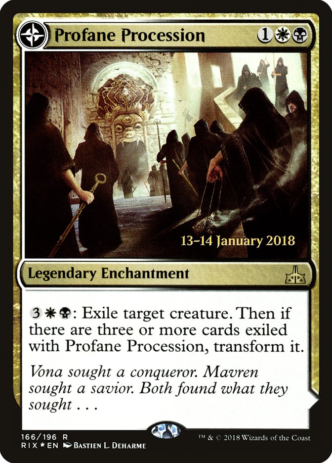 Profane Procession (166) Foil - Rivals of Ixalan Promos