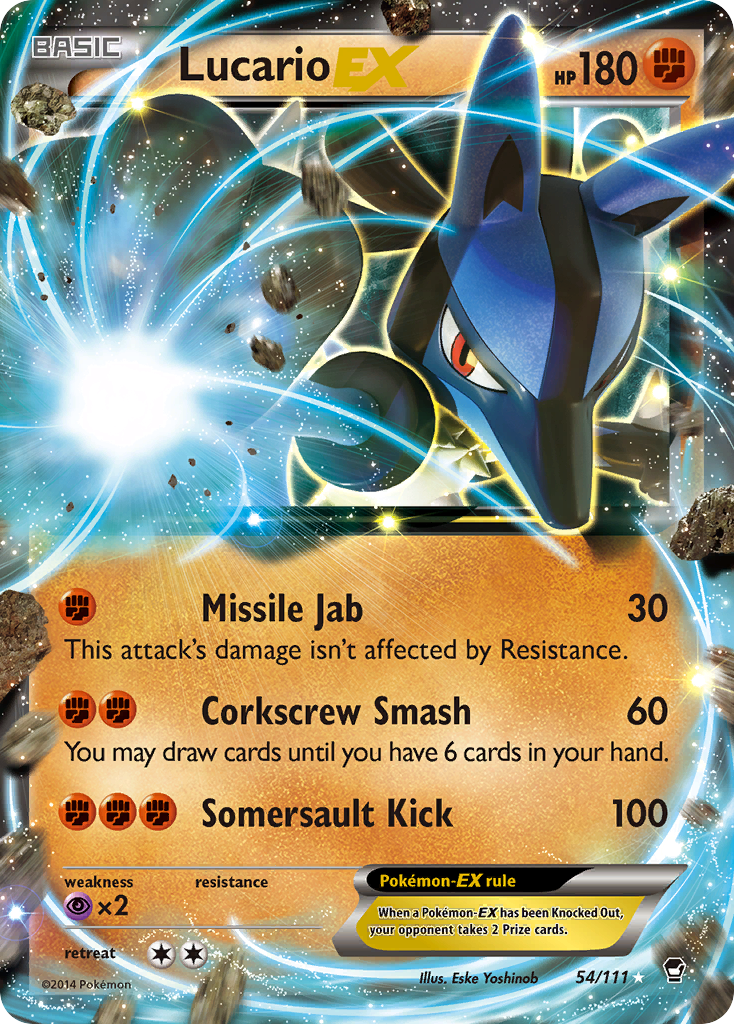 Lucario EX (54/111) [XY: Furious Fists] | Silver Goblin