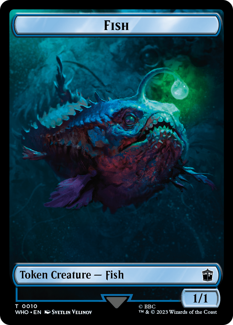 Fish // Alien Insect Double-Sided Token [Doctor Who Tokens] | Silver Goblin