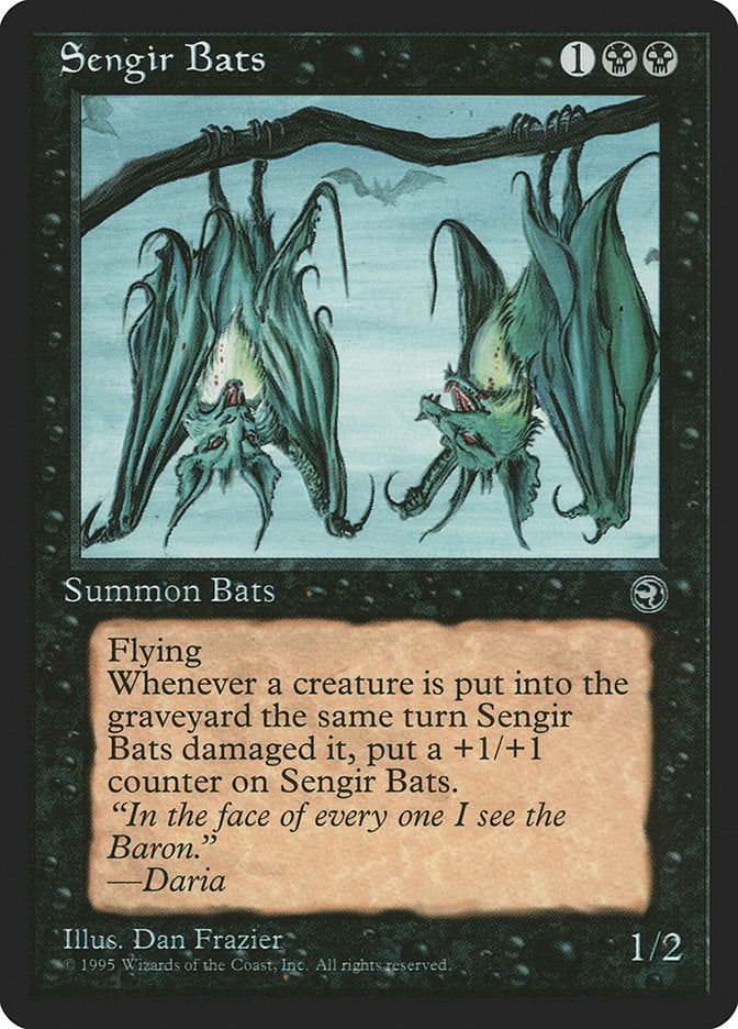 Sengir Bats (Daria Flavor Text) [Homelands] | Silver Goblin