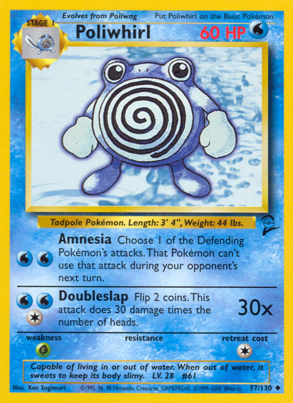 Poliwhirl (57/130) [Base Set 2] | Silver Goblin