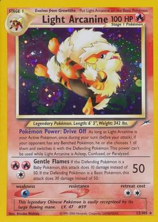 Light Arcanine (12/105) [Neo Destiny Unlimited] | Silver Goblin