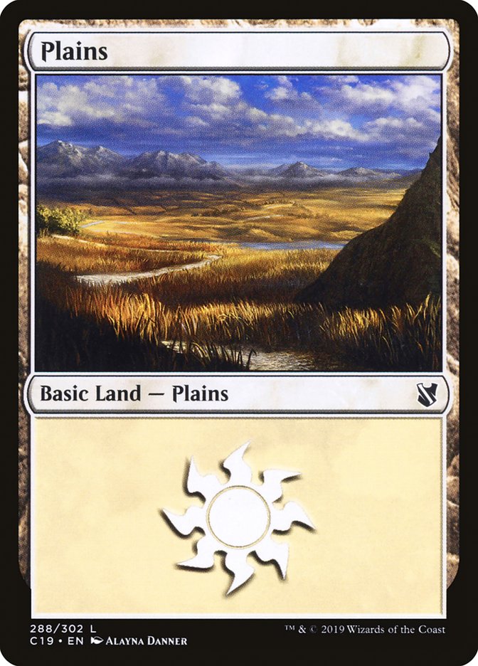 Plains (288) [Commander 2019] | Silver Goblin