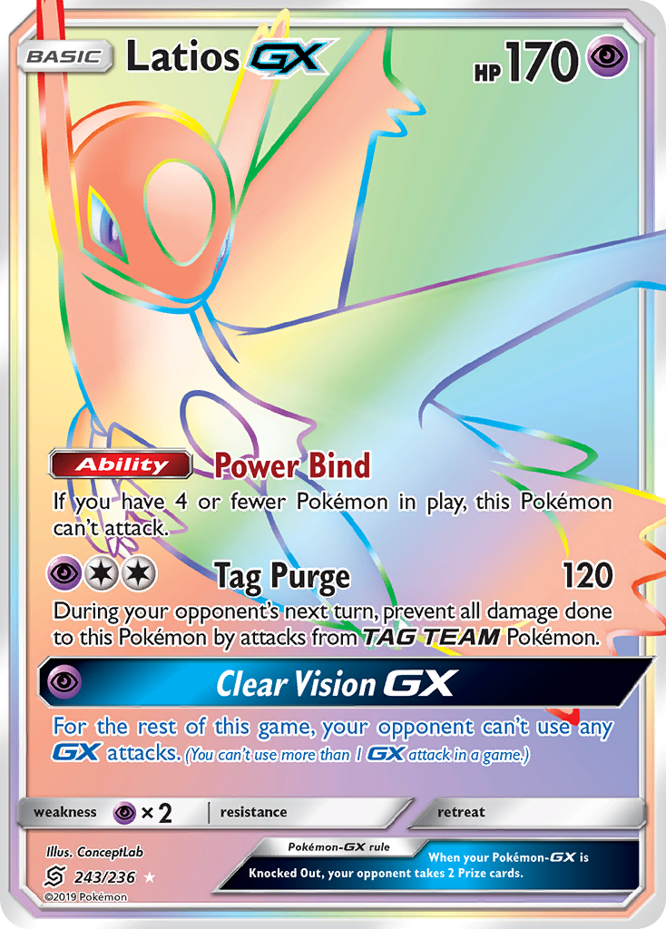 Latios GX (243/236) [Sun & Moon: Unified Minds] | Silver Goblin