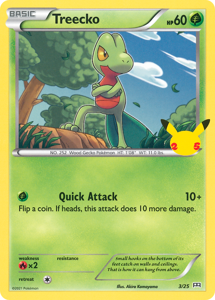 Treecko (3/25) [McDonald's 25th Anniversary] | Silver Goblin