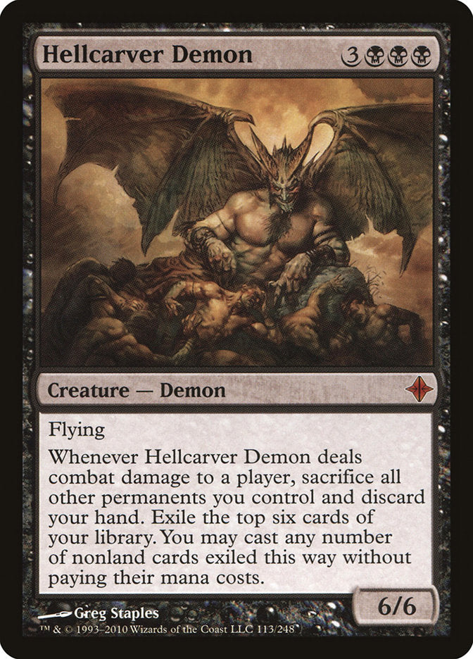 Hellcarver Demon [Rise of the Eldrazi] | Silver Goblin