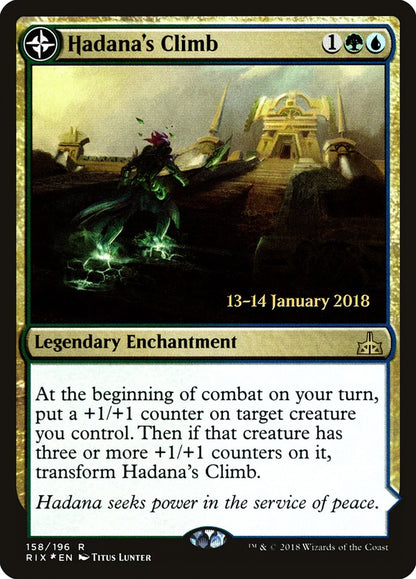 Hadana's Climb // Winged Temple of Orazca (158s) Foil - Rivals of Ixalan Promos