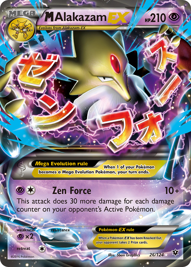 M Alakazam EX (26/124) [XY: Fates Collide] | Silver Goblin