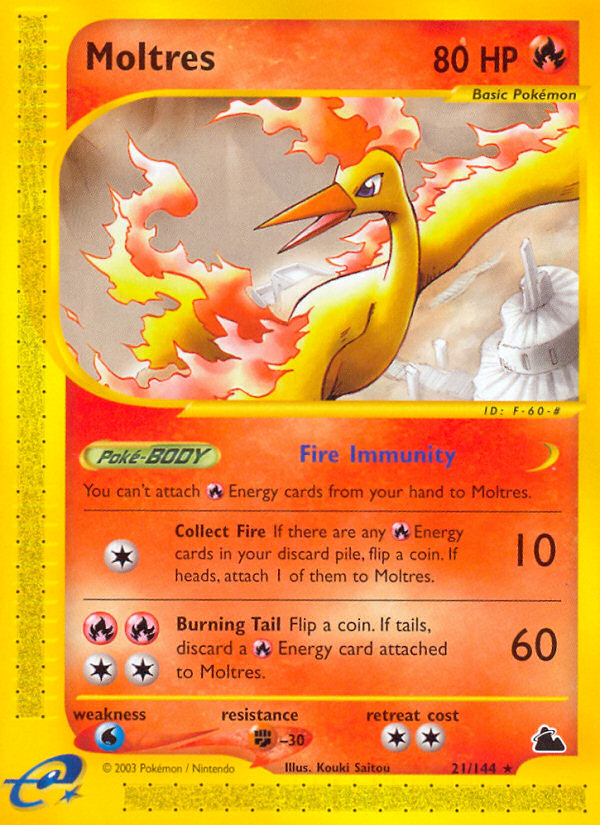 Moltres (21/144) [Skyridge] | Silver Goblin