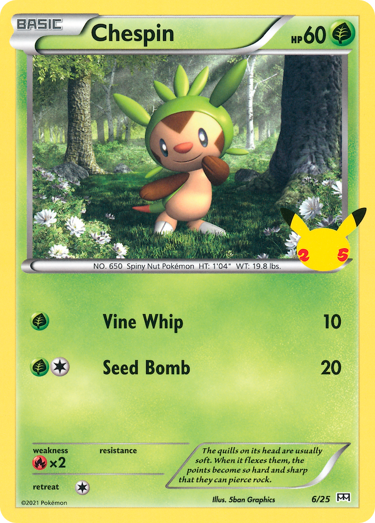 Chespin (6/25) [McDonald's 25th Anniversary] | Silver Goblin