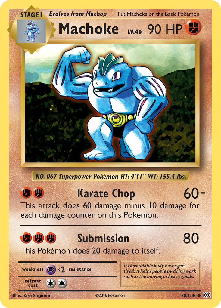 Machoke (58/108) [XY: Evolutions] | Silver Goblin