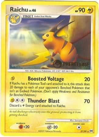 Raichu (27/99) (Prerelease Promo) [Nintendo: Black Star Promos] | Silver Goblin