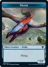 Drake // Insect (018) Double-Sided Token [Commander 2020 Tokens] | Silver Goblin