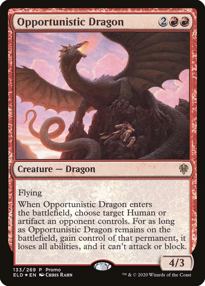 Opportunistic Dragon [Resale Promos] | Silver Goblin