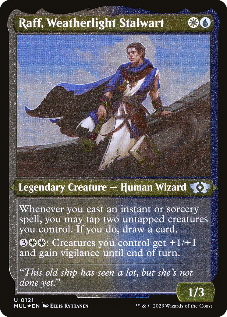 Raff, Weatherlight Stalwart (Foil Etched) [Multiverse Legends] | Silver Goblin