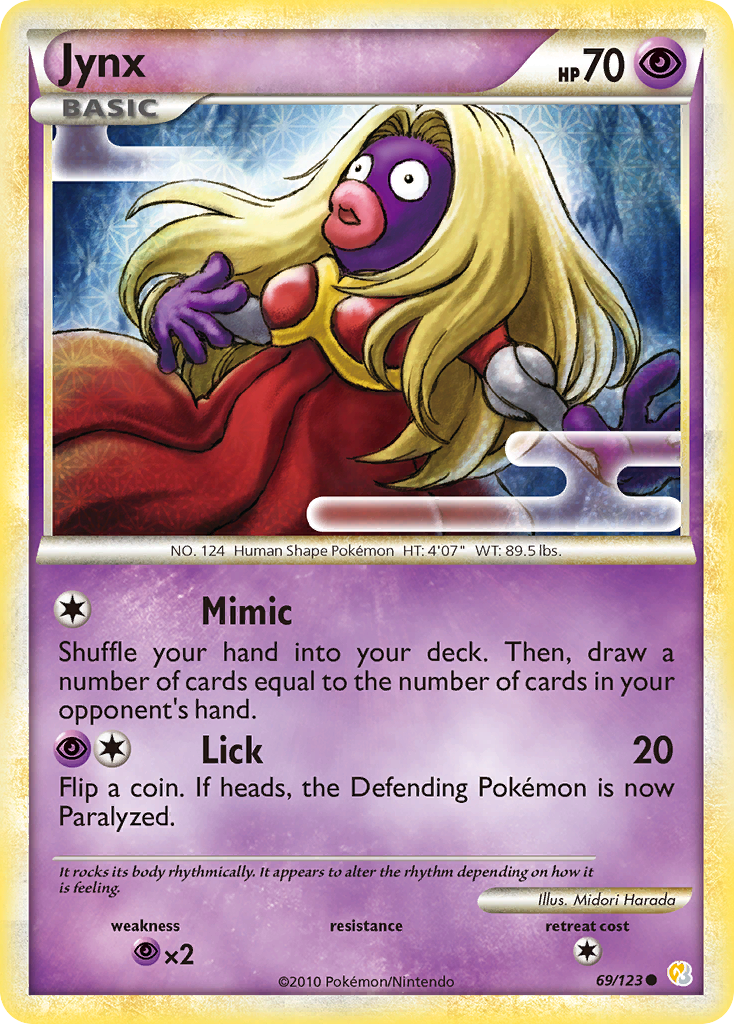 Jynx (69/123) [HeartGold & SoulSilver: Base Set] | Silver Goblin