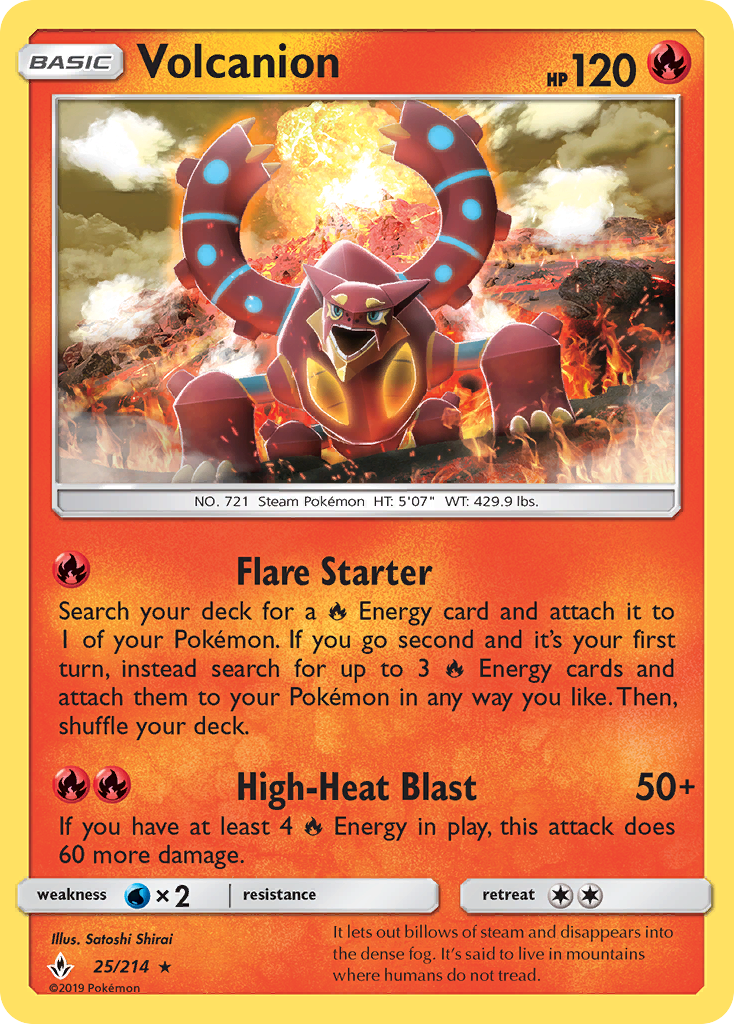 Volcanion (25/214) [Sun & Moon: Unbroken Bonds] | Silver Goblin