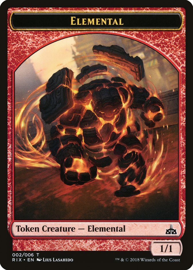 Elemental Token (002/006) [Rivals of Ixalan Tokens] | Silver Goblin