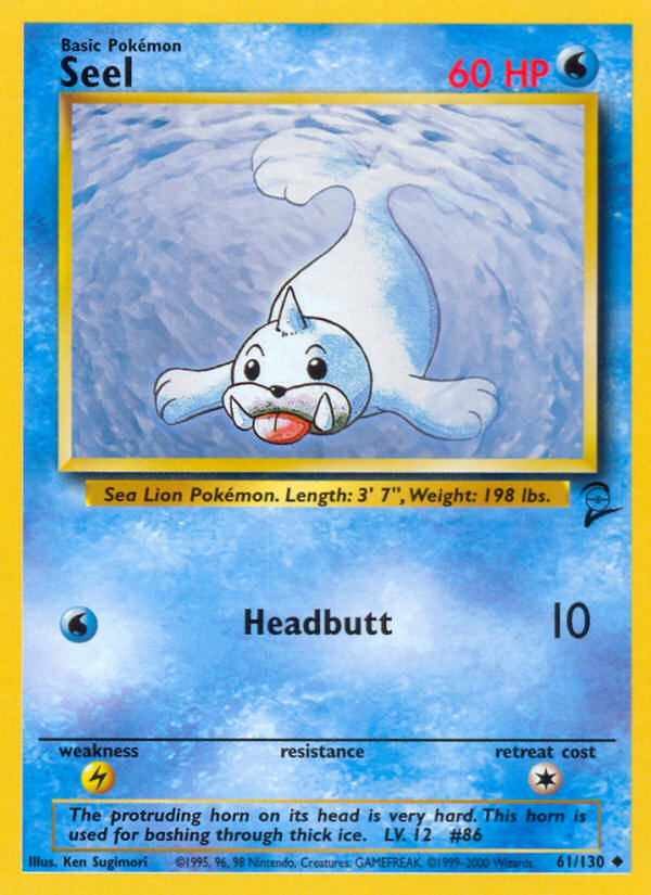 Seel (61/130) [Base Set 2] | Silver Goblin