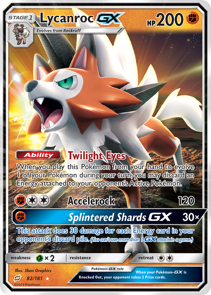 Lycanroc GX (82/181) [Sun & Moon: Team Up] | Silver Goblin