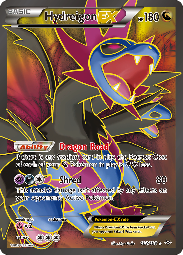 Hydreigon EX (103/108) [XY: Roaring Skies] | Silver Goblin