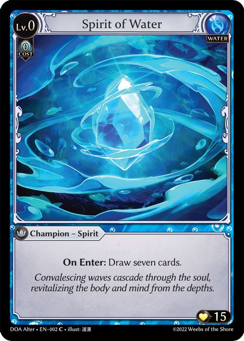 Spirit of Water (002) [Dawn of Ashes: Alter Edition] | Silver Goblin