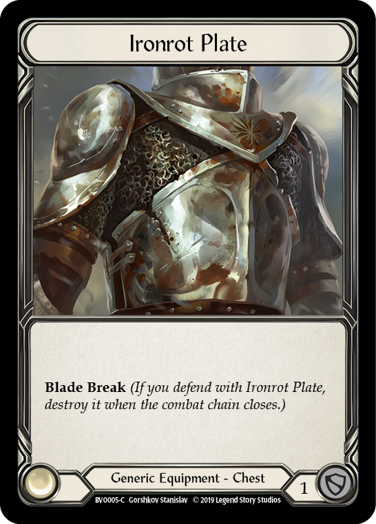 Ironrot Plate [BVO005-C] (Bravo Hero Deck)  1st Edition Normal | Silver Goblin
