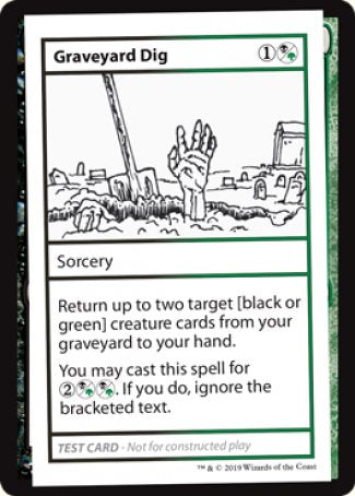 Graveyard Dig (2021 Edition) [Mystery Booster Playtest Cards] | Silver Goblin