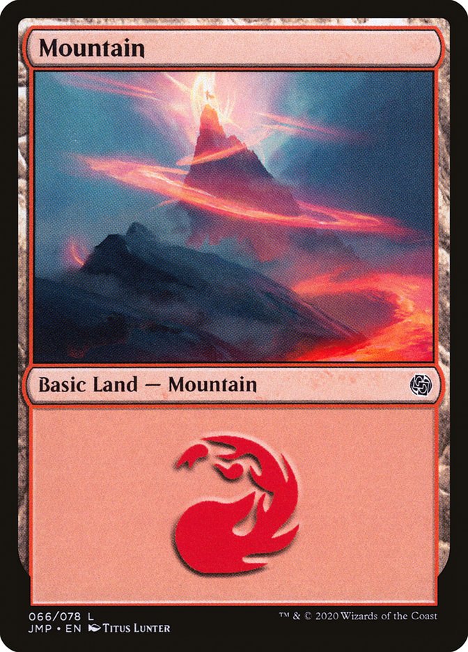 Mountain (66) [Jumpstart] | Silver Goblin