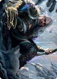 Jorn, God of Winter Art Card (Gold-Stamped Signature) [Kaldheim Art Series] | Silver Goblin