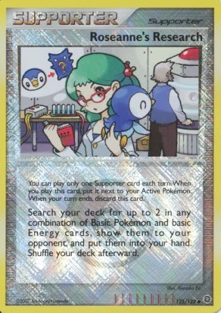 Roseanne's Research (125/132) (League Promos) [Diamond & Pearl: Secret Wonders] | Silver Goblin