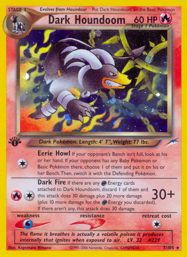 Dark Houndoom (7/105) [Neo Destiny 1st Edition] | Silver Goblin