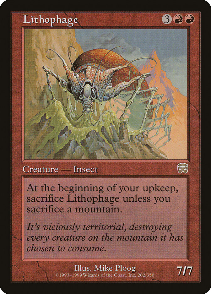 Lithophage [Mercadian Masques] | Silver Goblin