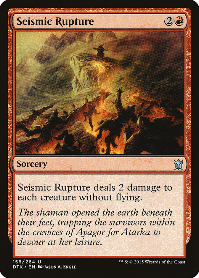 Seismic Rupture [Dragons of Tarkir] | Silver Goblin