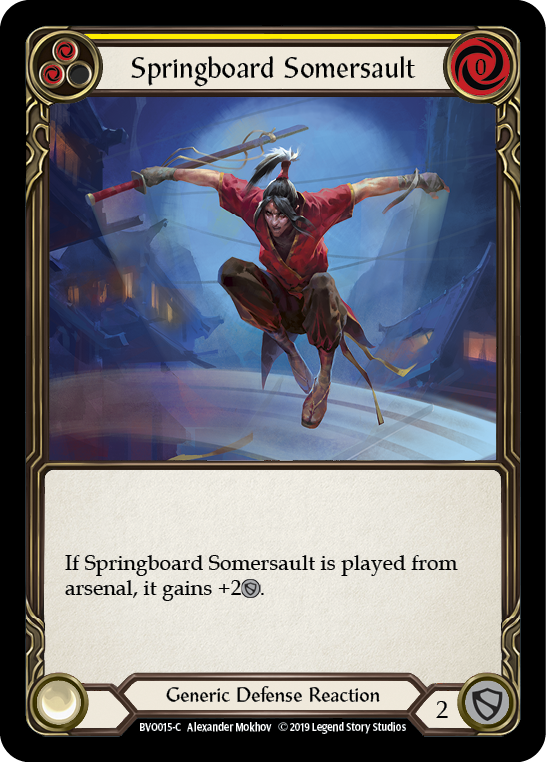 Springboard Somersault [BVO015-C] (Bravo Hero Deck)  1st Edition Normal | Silver Goblin