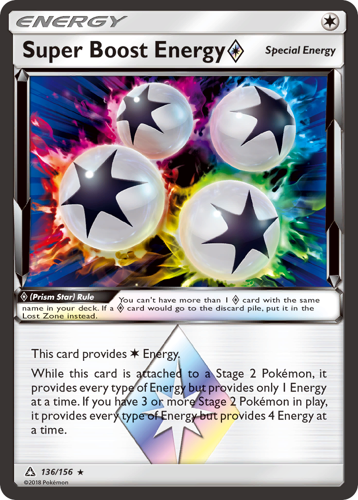 Super Boost Energy (136/156) (Prism Star) [Sun & Moon: Ultra Prism] | Silver Goblin