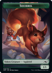 Squirrel // Treasure (013) Double-Sided Token [Unfinity Tokens] | Silver Goblin