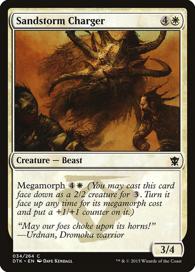 Sandstorm Charger [Dragons of Tarkir] | Silver Goblin