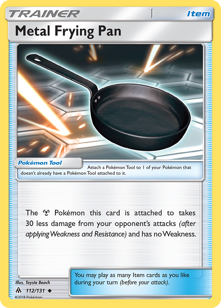 Metal Frying Pan (112/131) [Sun & Moon: Forbidden Light] | Silver Goblin