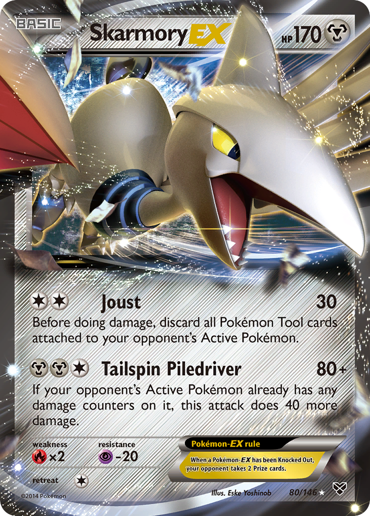 Skarmory EX (80/146) [XY: Base Set] | Silver Goblin