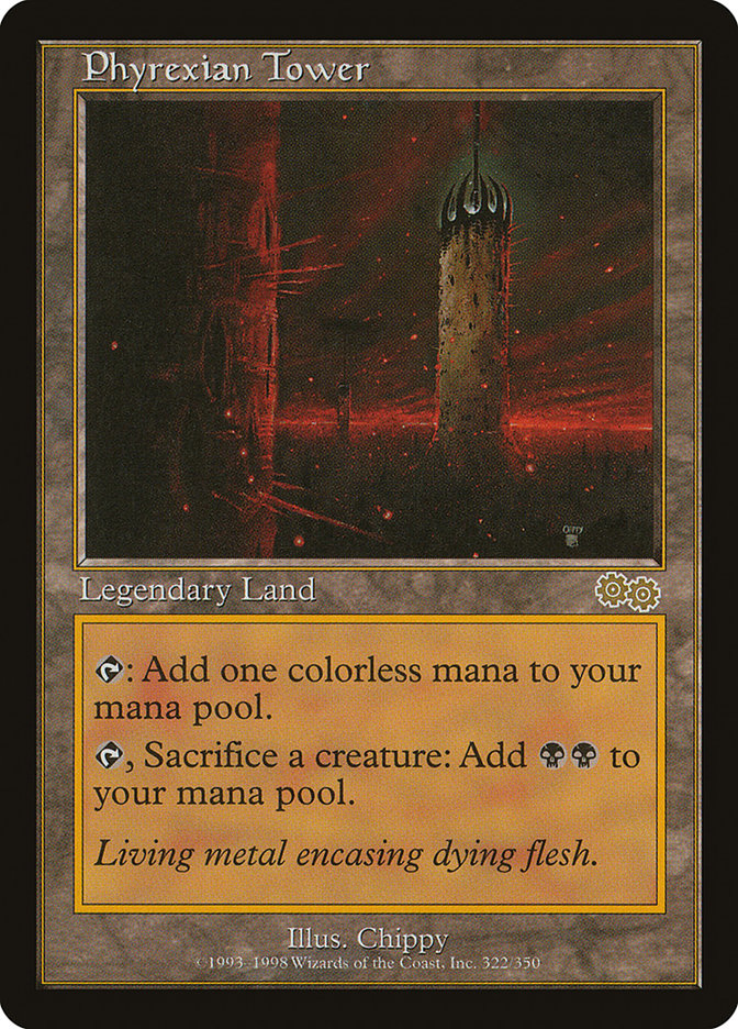 Phyrexian Tower [Urza's Saga] | Silver Goblin