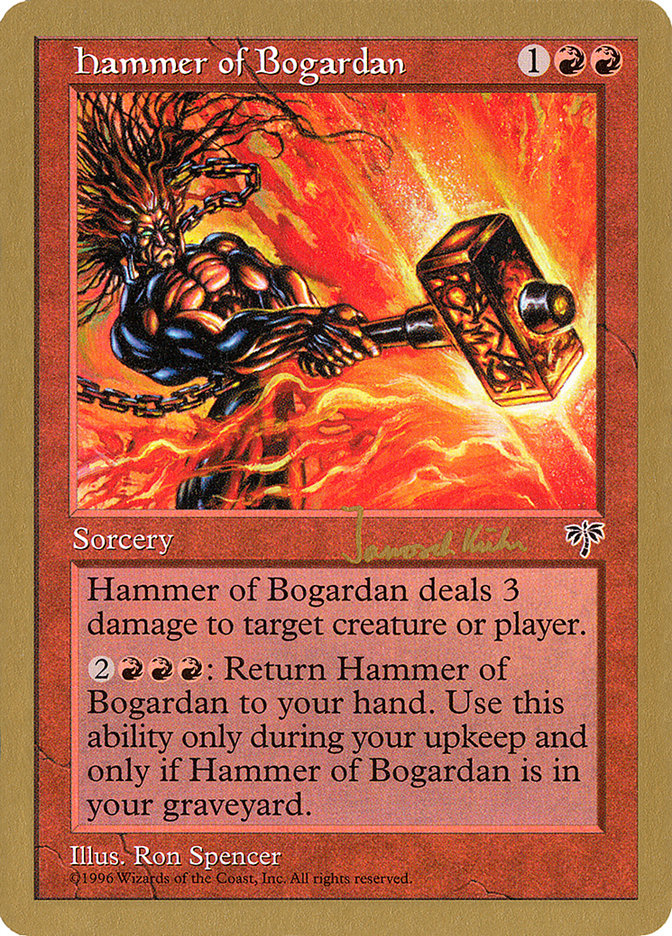 Hammer of Bogardan (Janosch Kuhn) [World Championship Decks 1997] | Silver Goblin