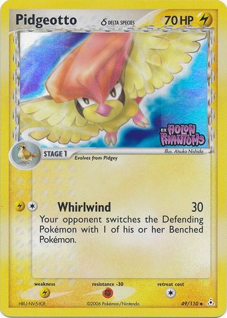 Pidgeotto (49/110) (Delta Species) (Stamped) [EX: Holon Phantoms] | Silver Goblin