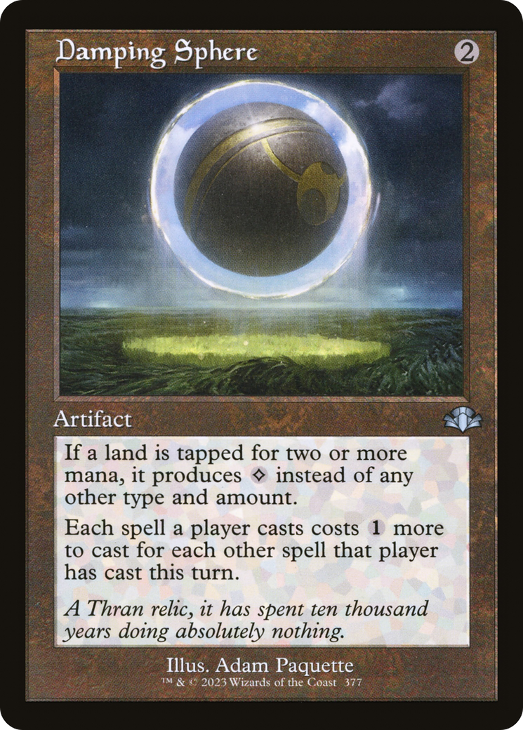 Damping Sphere (Retro) [Dominaria Remastered] | Silver Goblin