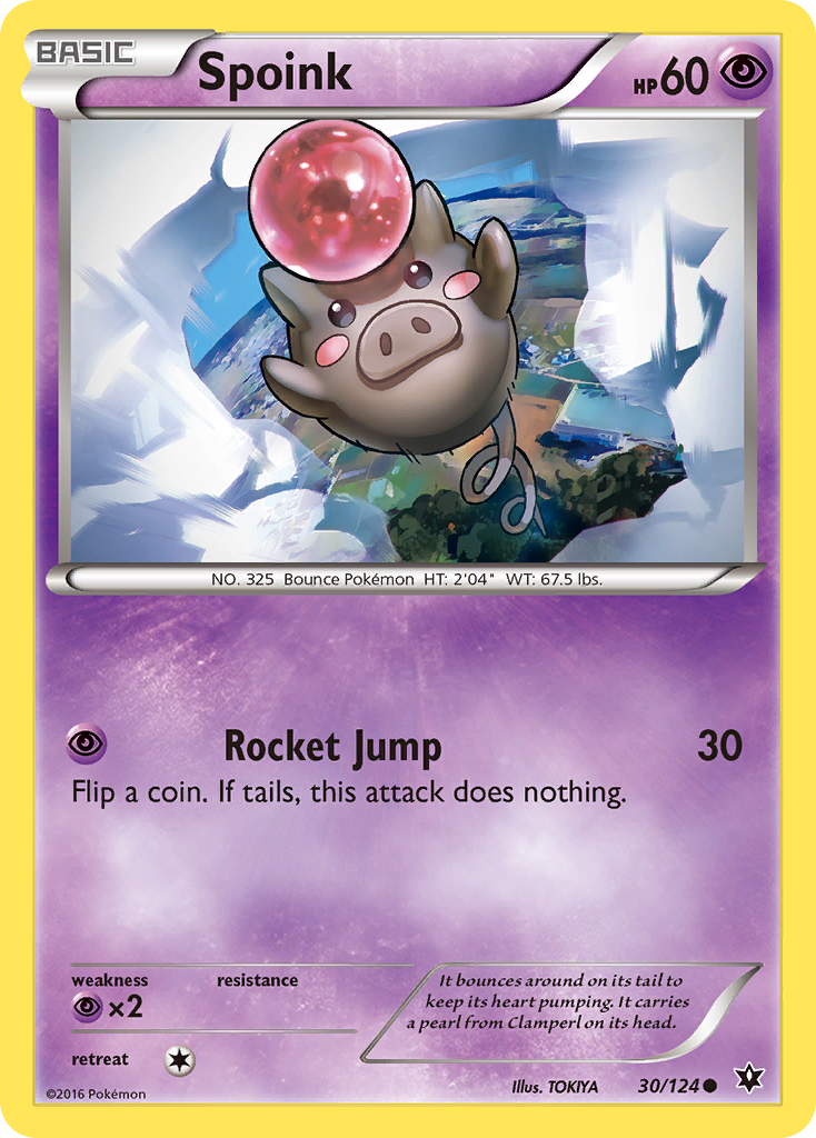 Spoink (30/124) [XY: Fates Collide] | Silver Goblin