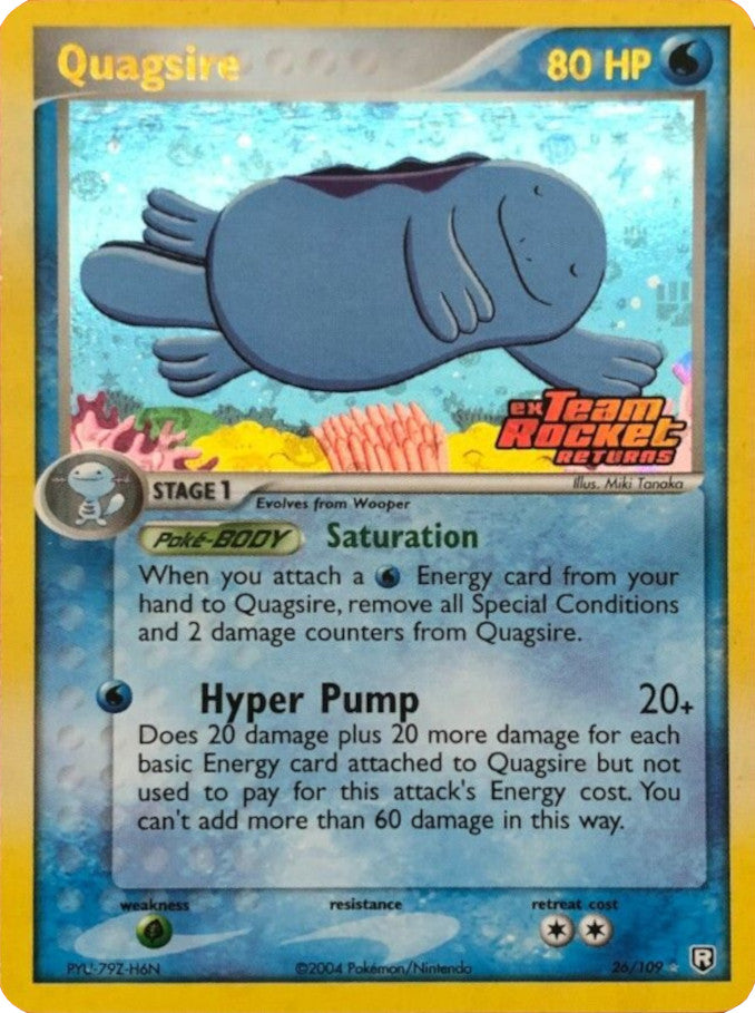 Quagsire (26/109) (Stamped) [EX: Team Rocket Returns] | Silver Goblin